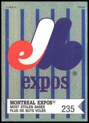 121 Montreal Expos Most Stolen Bases